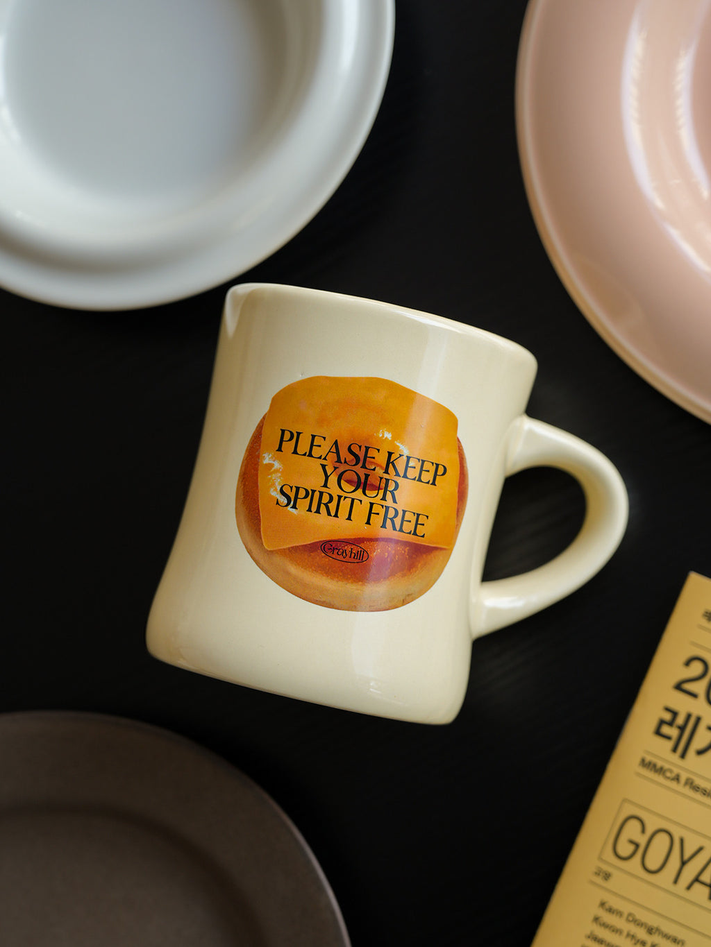 Bagel Pattern Ceramic Mug / Coffee Cup