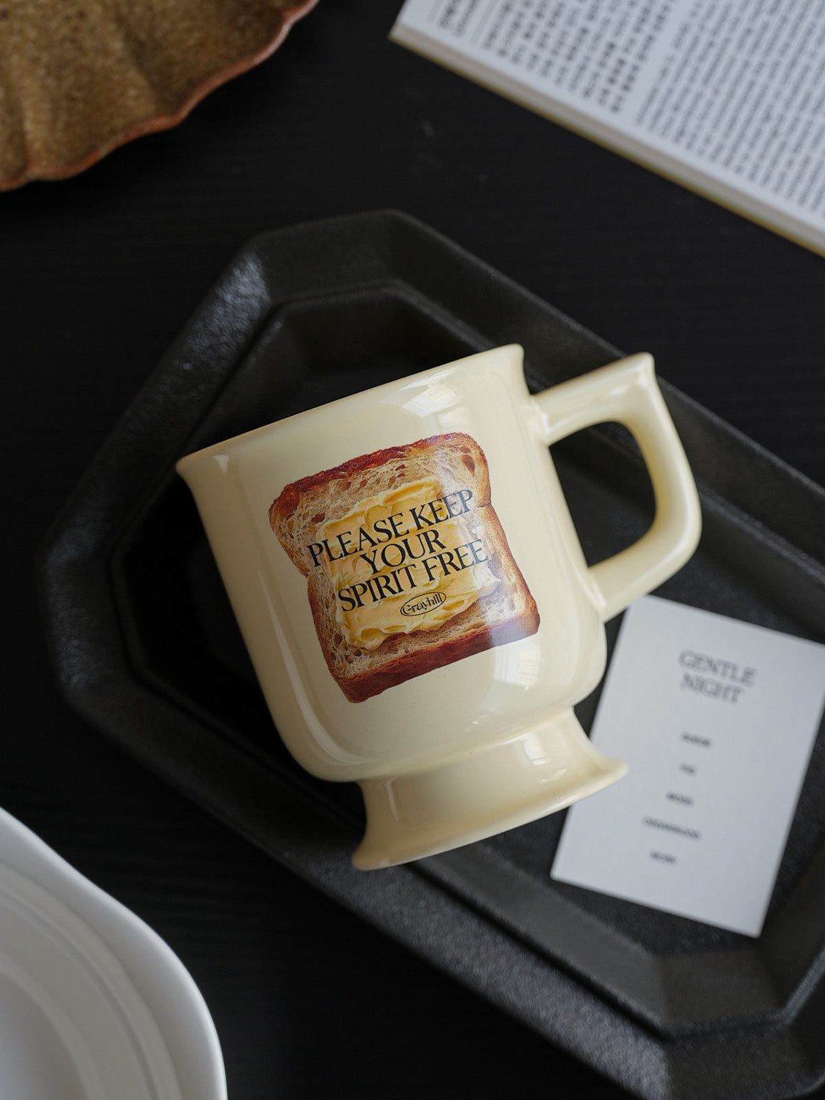 Toast Pattern Ceramic Mug / Coffee Cup