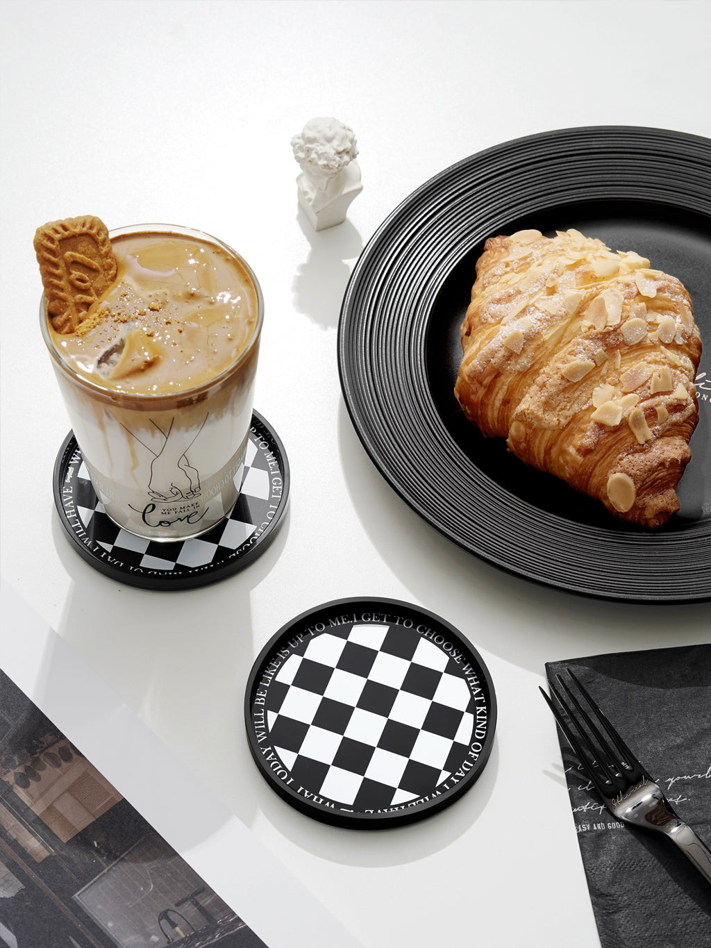 Acrylic Coaster Decorative Plates, regular Bar Drink Coaster,  Coffee Cup Coaster, Perfect for Tabletop Protection and Accessories Display, home decor