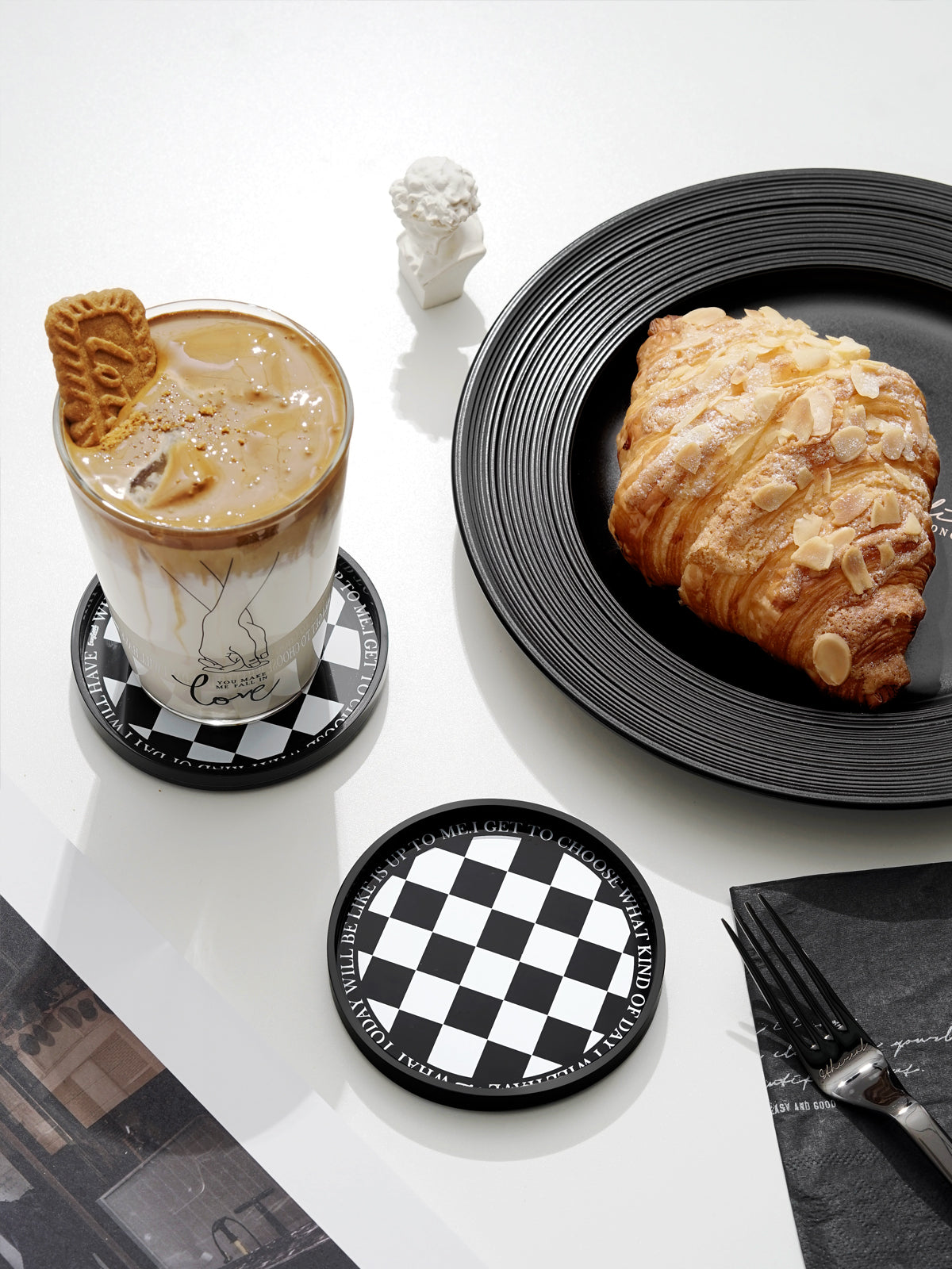 Acrylic Coaster Decorative Plates, regular Bar Drink Coaster,  Coffee Cup Coaster, Perfect for Tabletop Protection and Accessories Display, home decor