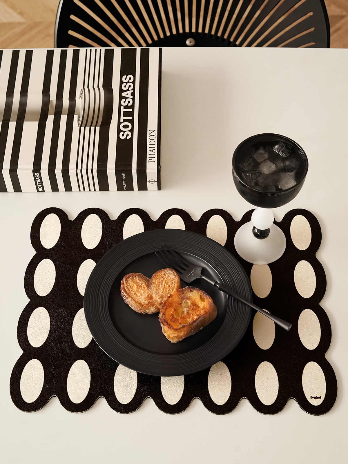 8.4" Dinner Plates with Relief Patterns, For Dessert, Salad, Appetizer, Small Lunch, Breakfast,Steak, Stylish Matte Black Ceramic Plates, Dishwasher and Microwave Safe