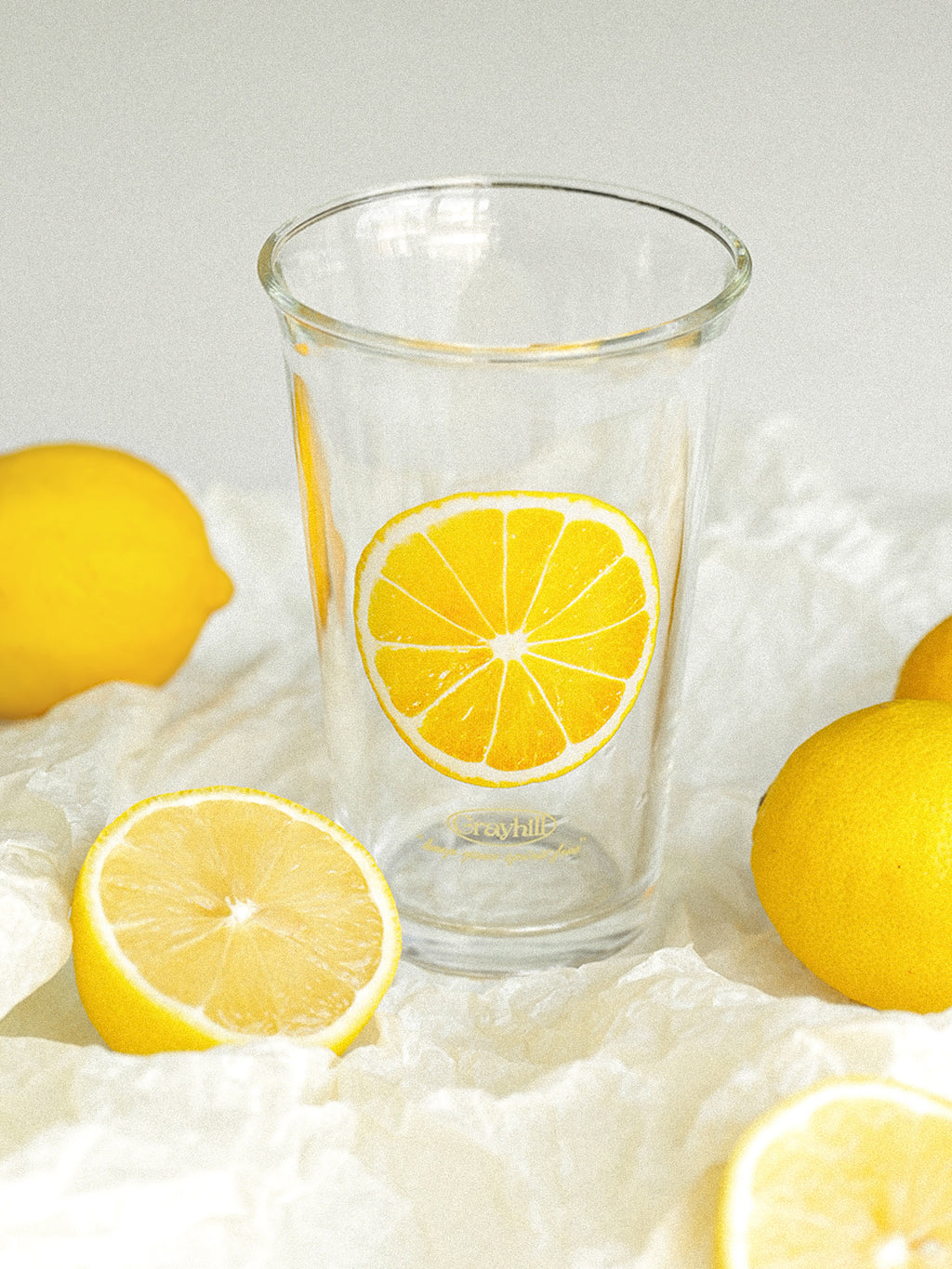 Apple Pattern Glass Cup Cold Drink Glassware