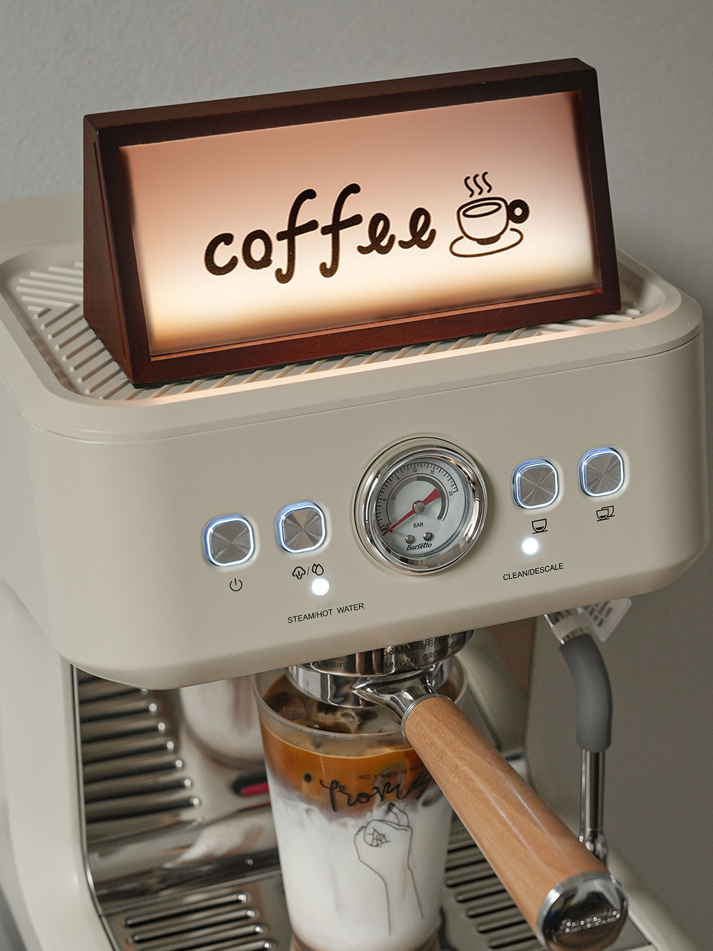 Charging Wooden Light Box for Entryway & Coffee Corner: Warm Ambiance, Reusable, Home Decor，Perfect for Gifts