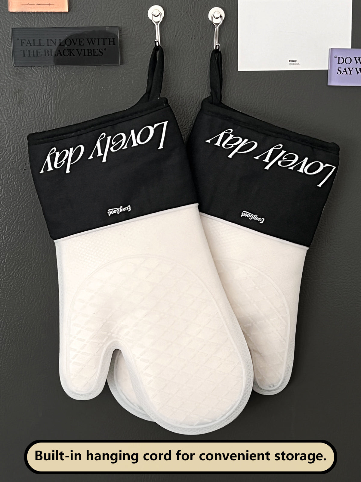 Kitchen Baking Silicone Gloves, Heat-Resistant High-Temperature Oven Gloves, Thickened Microwave-Specific Gloves