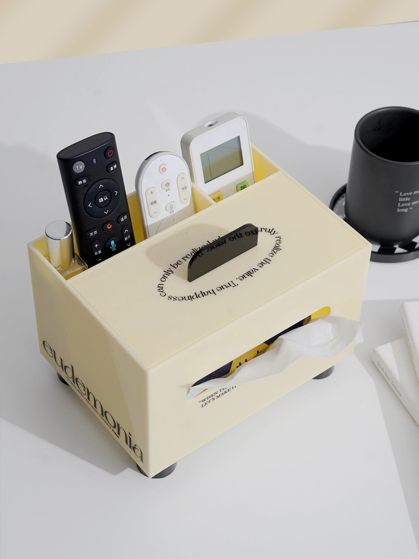 Acrylic Desktop Tissue Box & Organizer