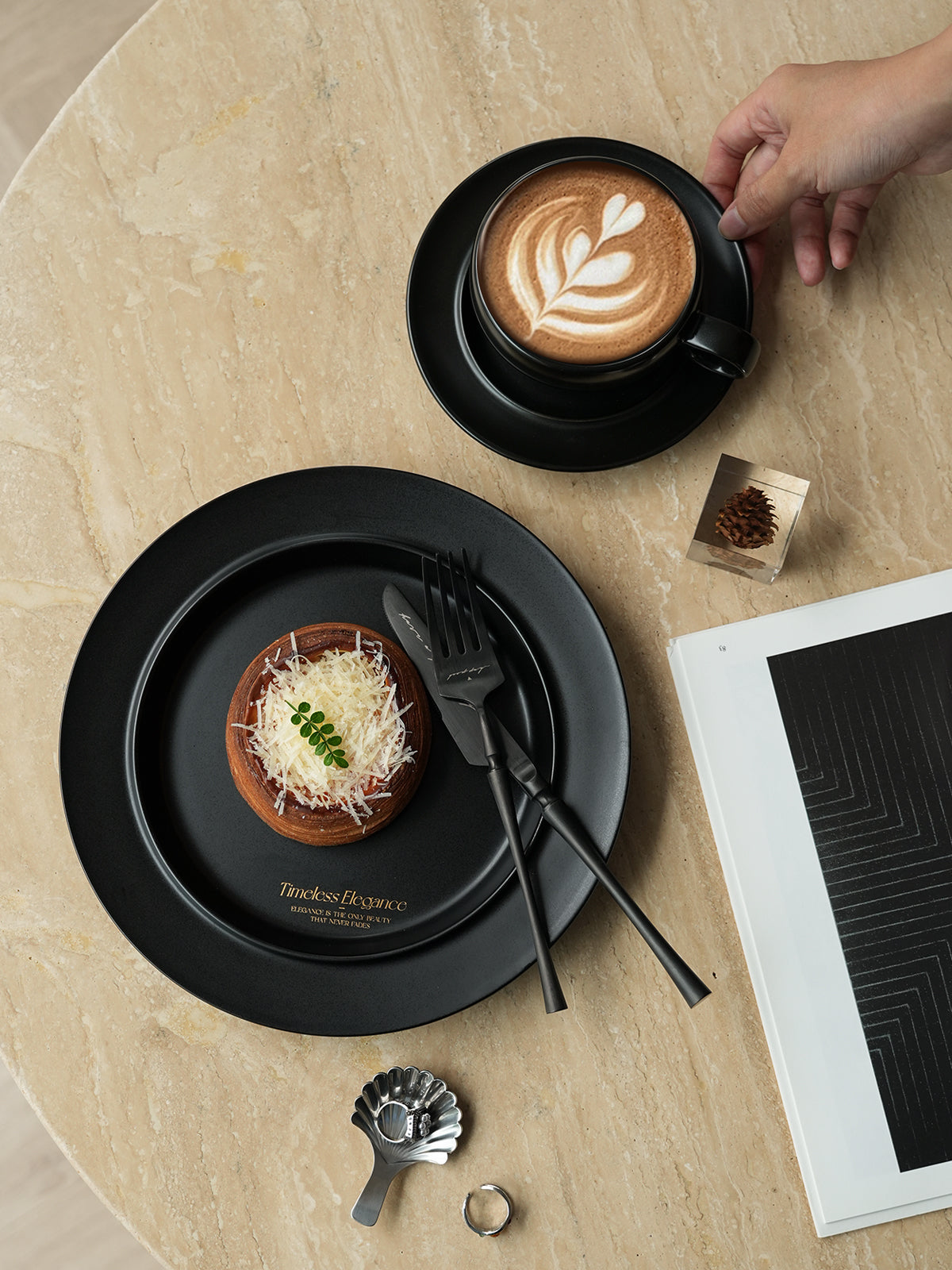 Ceramic Coffee and Tea Mug – Cute Cup and Saucer Perfect for Coffee Lovers Gifts and Kitchen Essentials