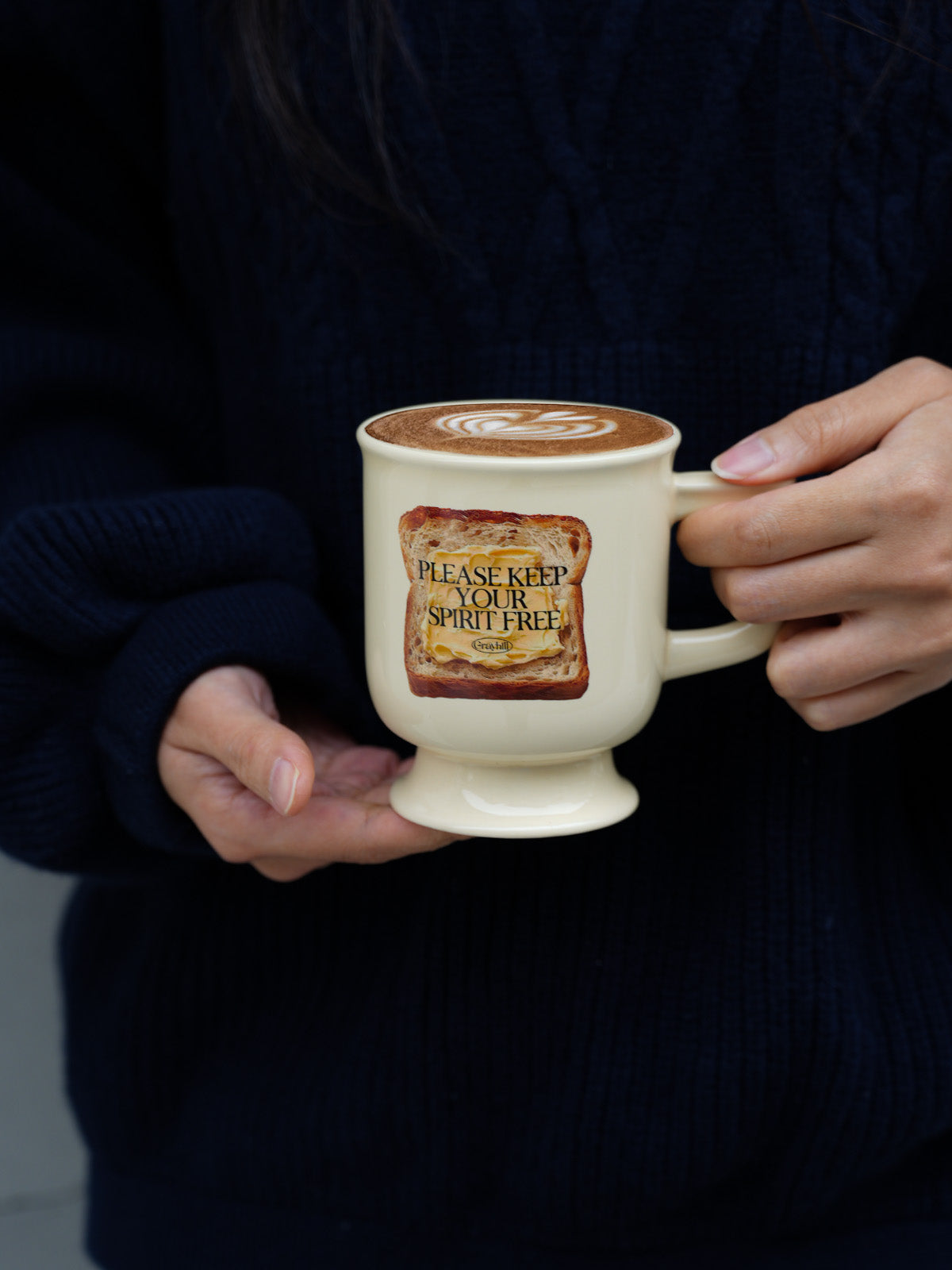Toast Pattern Ceramic Mug / Coffee Cup