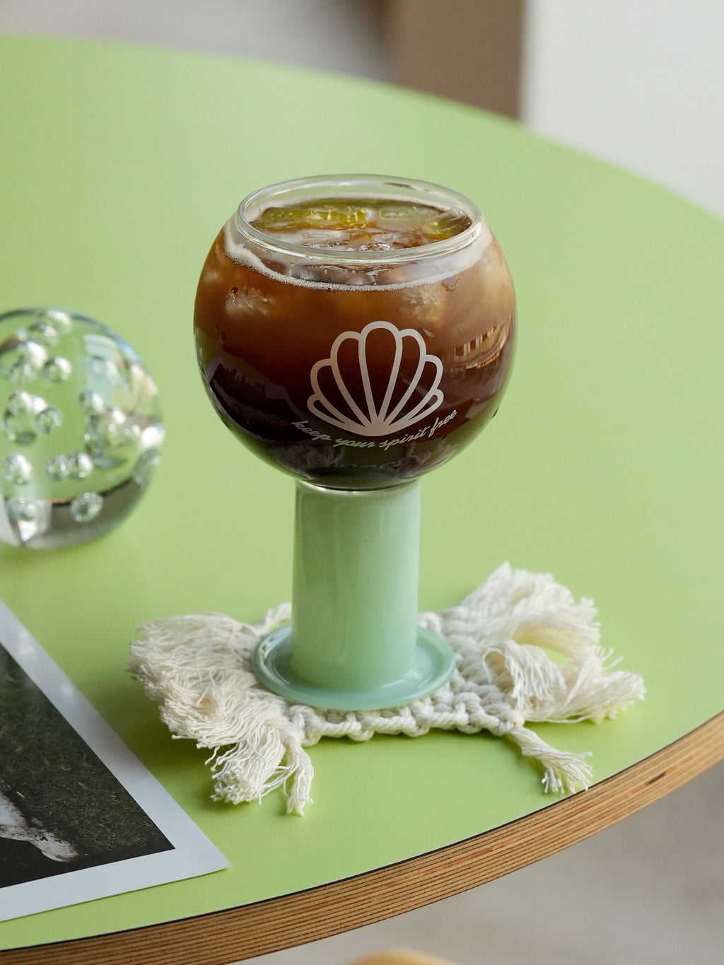 Handmade glass cup,Heat-Resistant,400ml