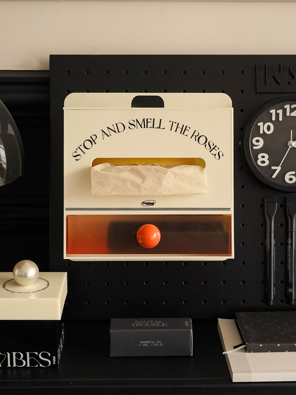 Acrylic Magnetic Organizer Box，Tissue Box