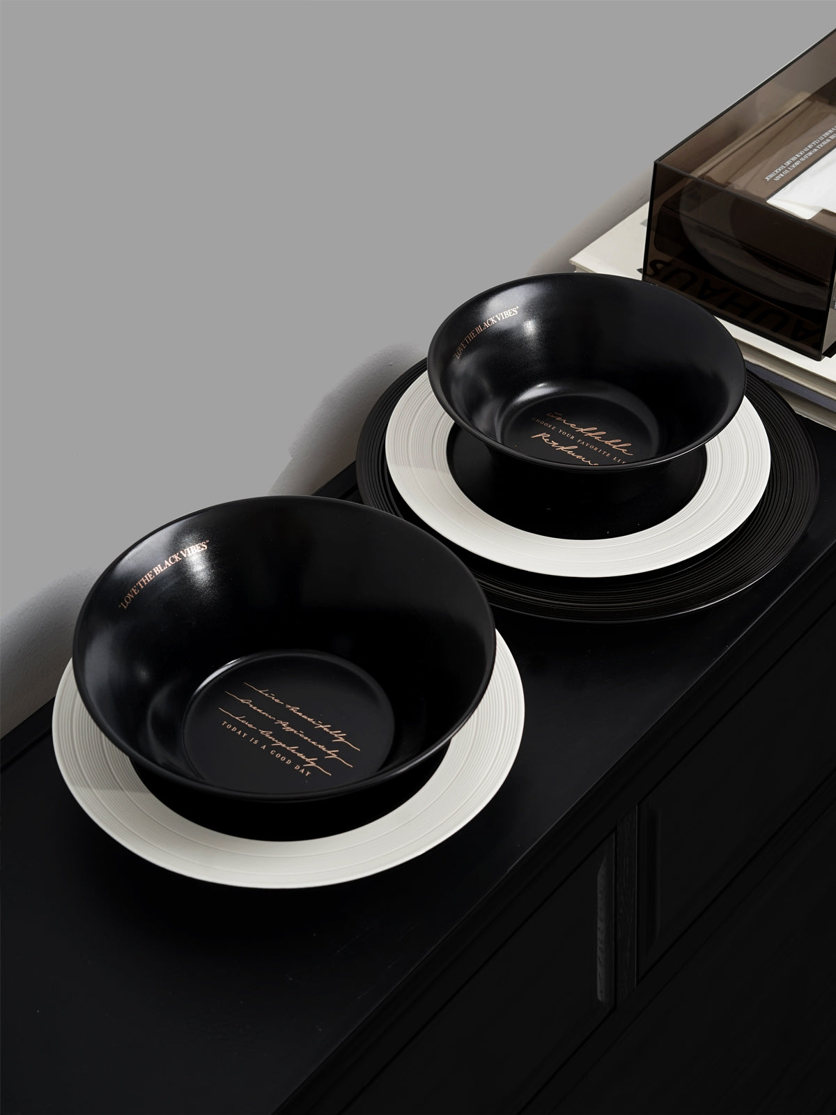 Matte Relief Ceramic Series, featuring soup plates, dinner plates, rice bowls, and soup bowls. Suitable for salads, desserts, steaks, pasta, and main courses. Dishwasher and microwave safe.