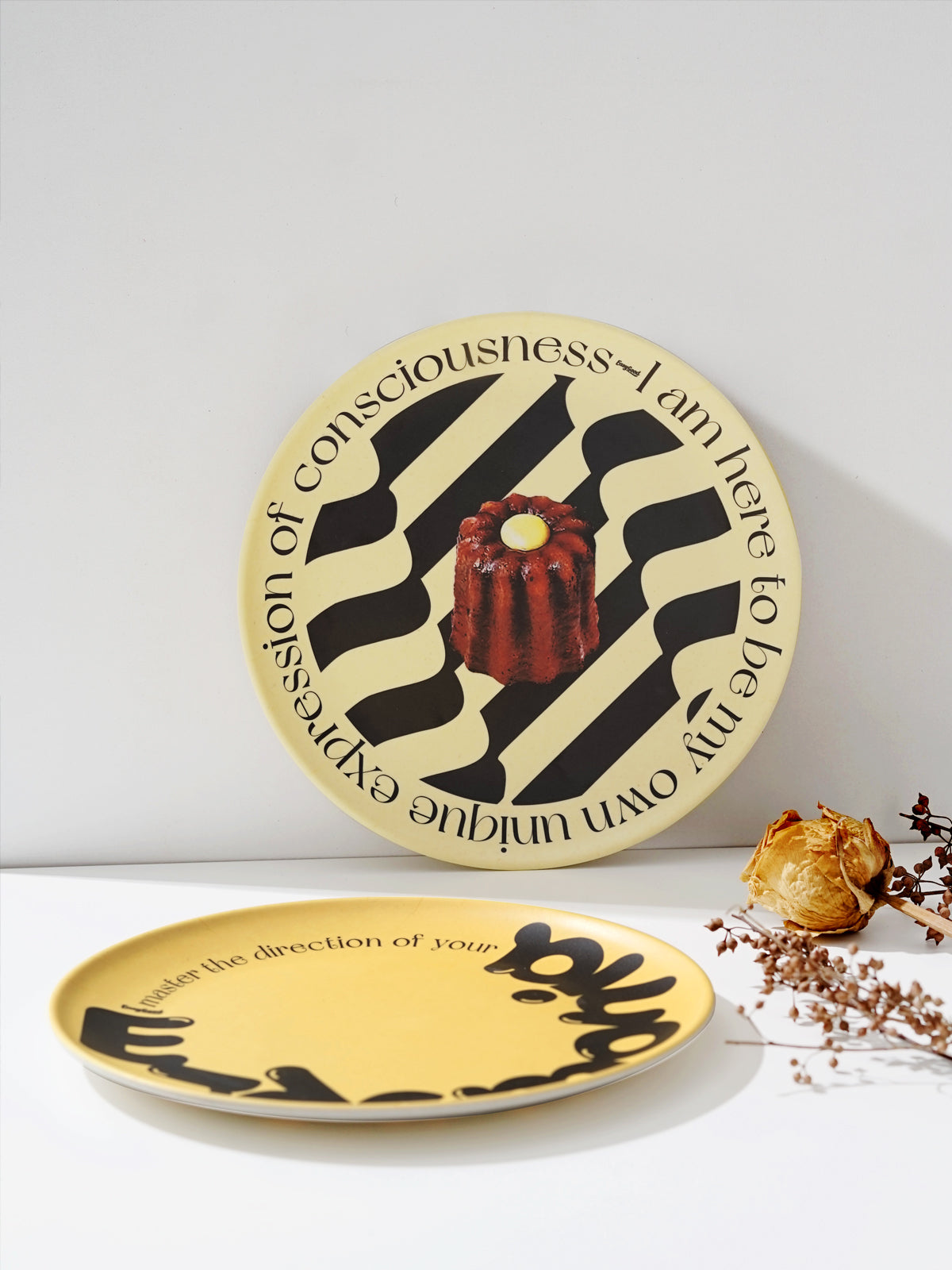 Reusable Bamboo Plates - Non-Toxic Toddler and Kids Plate, Dishwasher Safe, Not Microwavable Dinnerware, Shockproof and suitable for outdoor camping