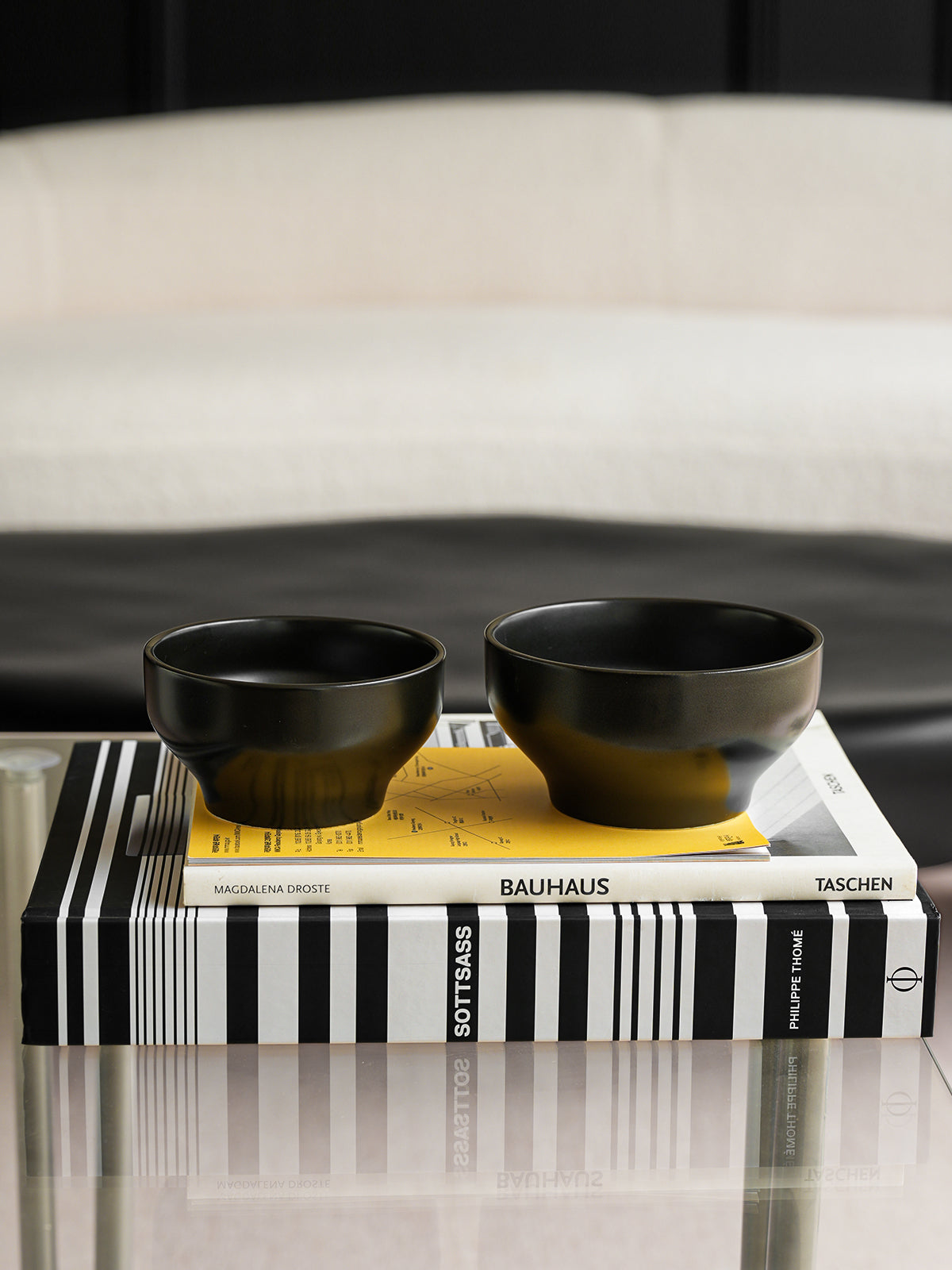 5"Ceramic Bowls,Premium Glossy Black Ceramic.for Cereal, Soup, Rice, Fruit, Salad, Oatmeal,Breakfast, Dishwasher and Microwave Safe