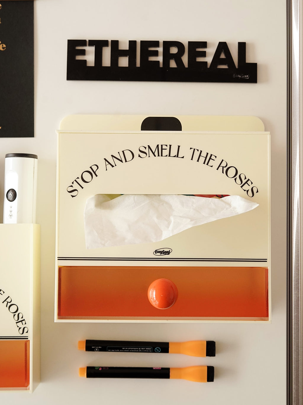 Acrylic Magnetic Organizer Box，Tissue Box