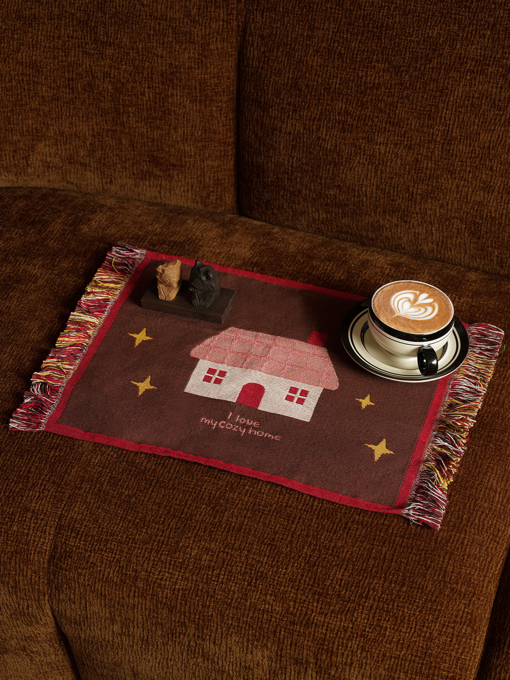 Multi-Functional Tassel Mat，Decorative Placemat ，Tea Tray Coaster