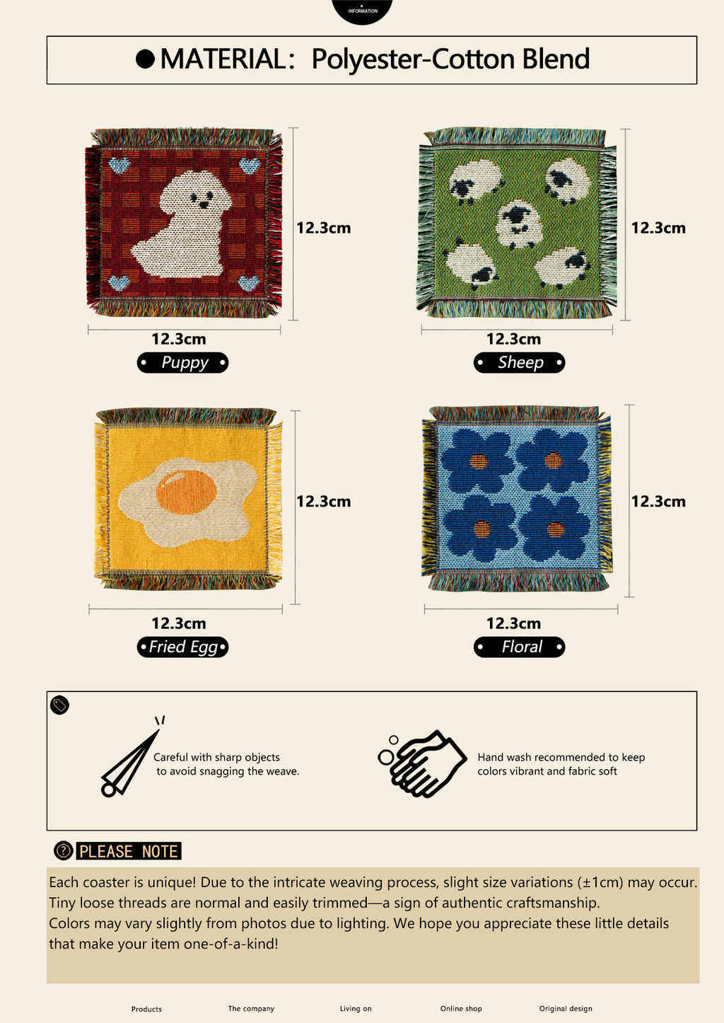 Adorable Woven Coaster
