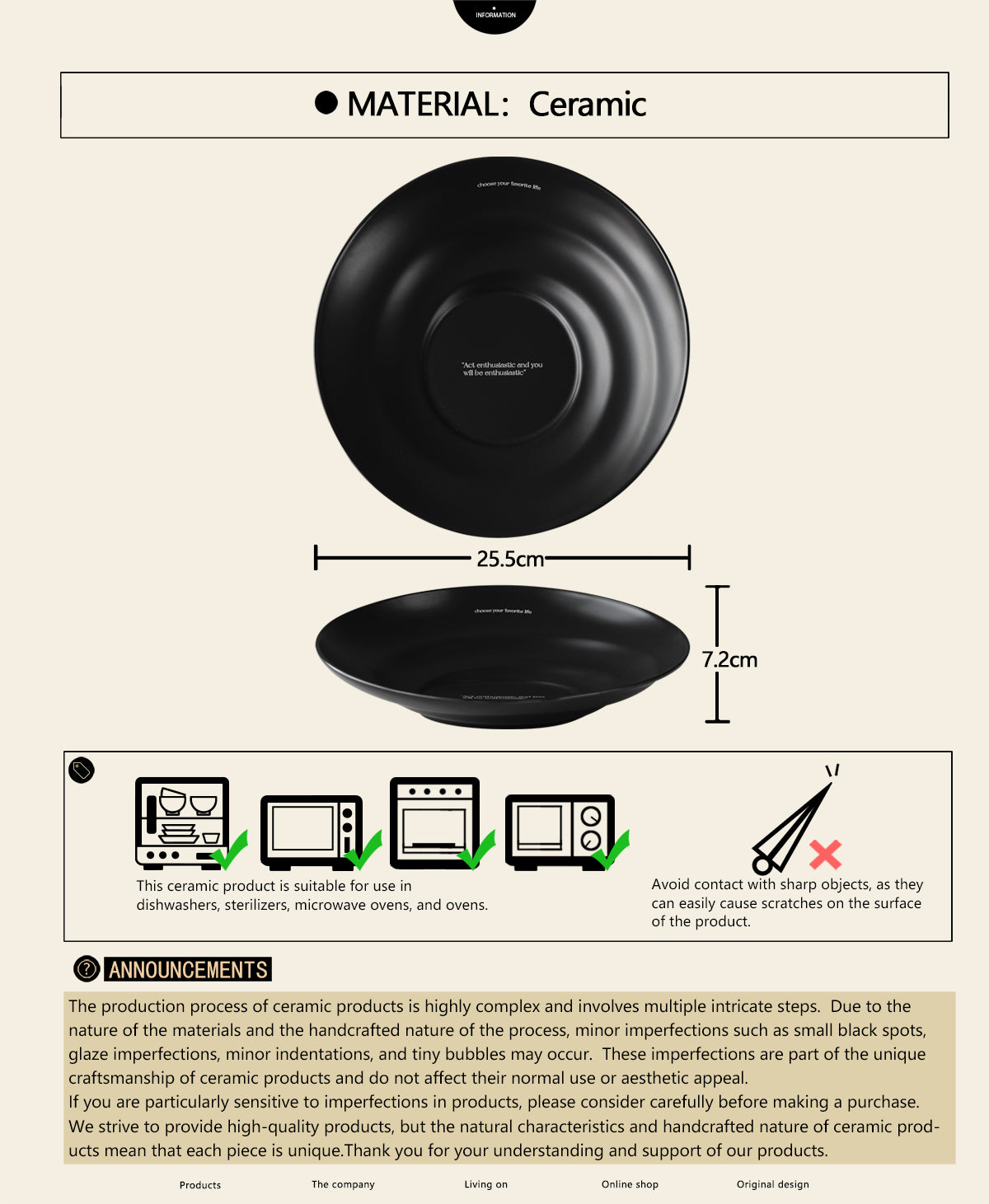 10" Dinner Plates, Premium Glossy Black Ceramic. Suitable for dessert, salad, breakfast, pasta, and main courses. Dishwasher and microwave safe.Ideal for Michelin-level presentation.