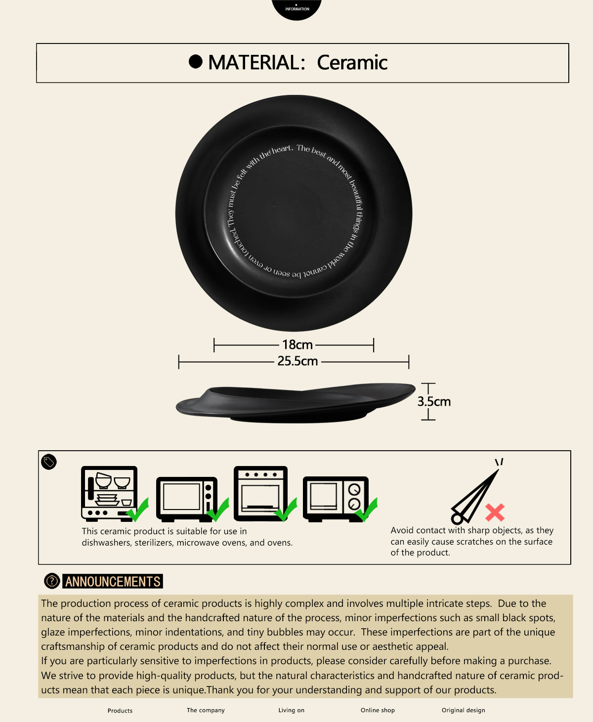 10" Dinner Plates, Premium Glossy Black Ceramic. Suitable for dessert, salad, appetizer, small lunch, breakfast, steak. Dishwasher and microwave safe. Ideal for Michelin-level presentation.
