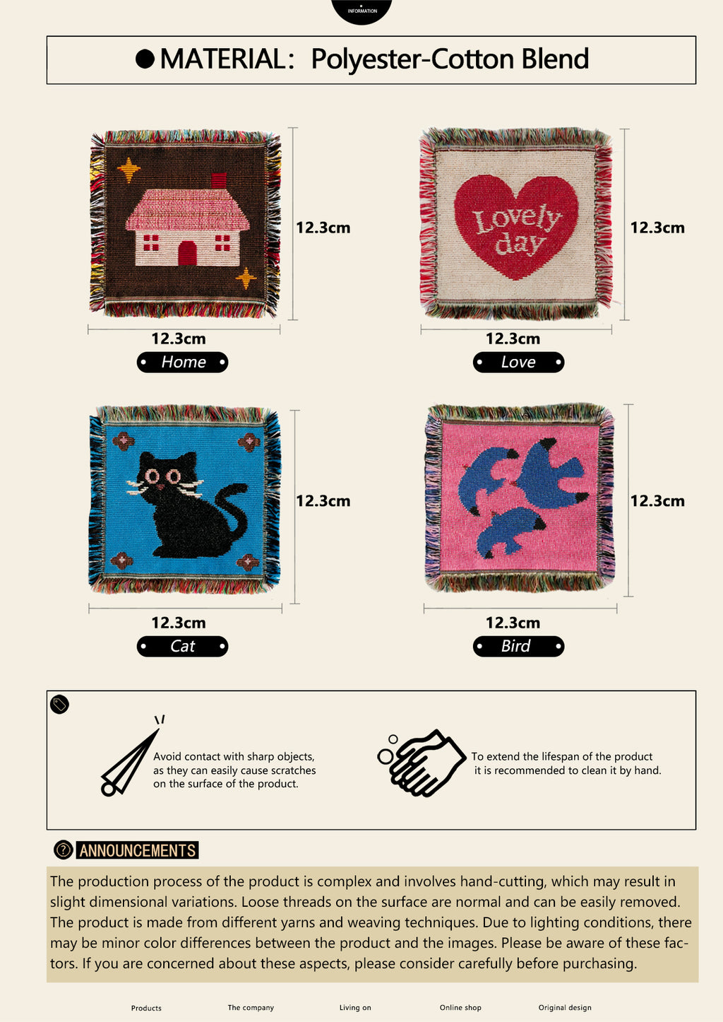 Adorable Woven Coaster