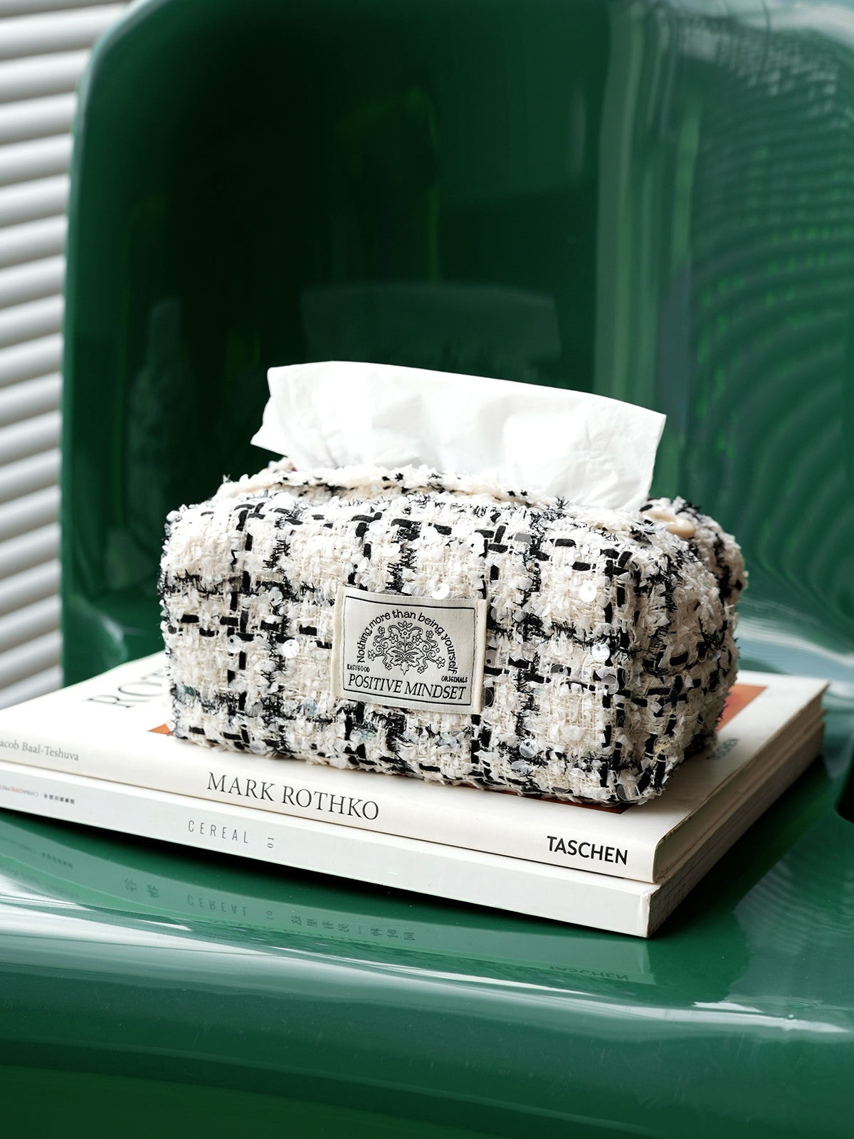 Tissue Box Cover,Vintage Style Tissue Box Holder，Home Decoration for Bedroom Dresser Night Stand Office Desk