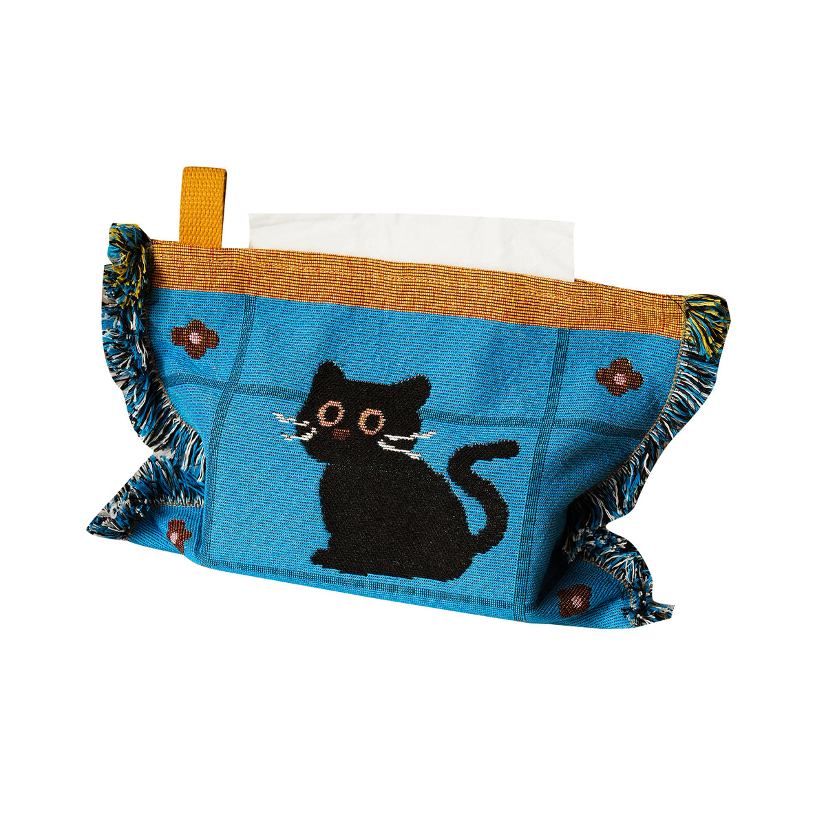 Cute Knitted Jacquard Tissue Box Cover - Soft Tissue Holder & Pouch