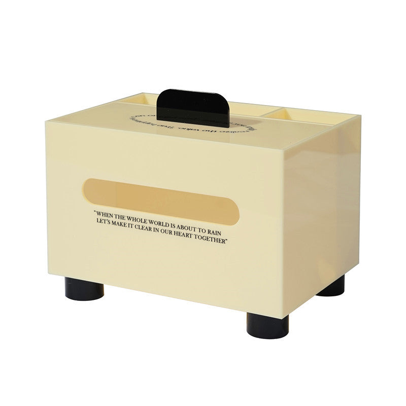 Acrylic Desktop Tissue Box & Organizer