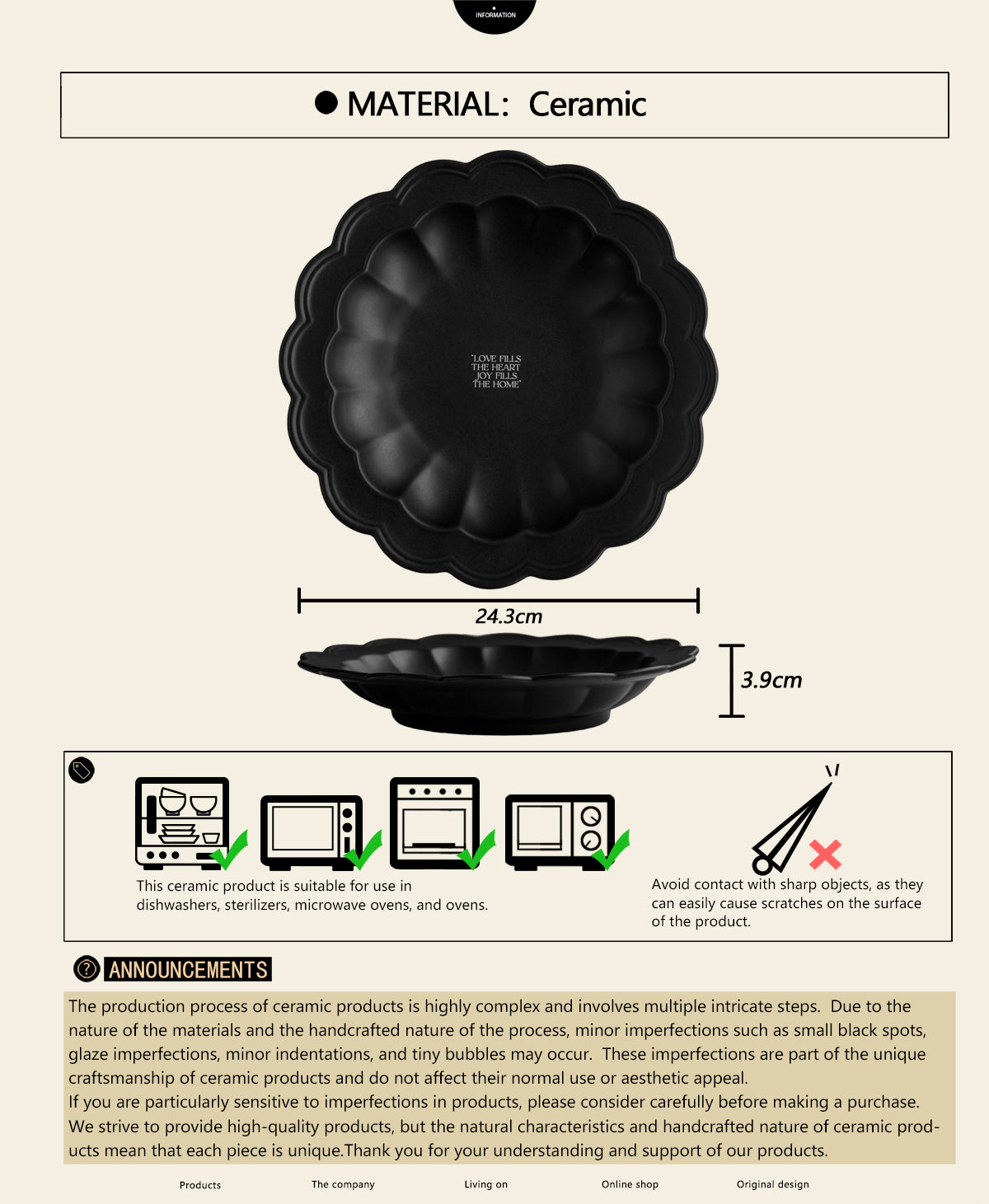 9.6" Dinner Plates, Premium Glossy Black Ceramic. Suitable for dessert, salad, breakfast, pasta, and main courses. Dishwasher and microwave safe.Ideal for Michelin-level presentation.