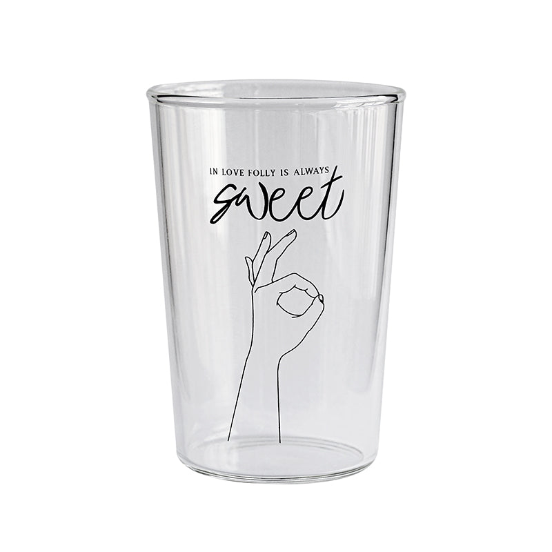 Romanticism Glass Cup, Summer Cold Drink Cup, Iced Americano Coffee Cup, Creative Illustrated Cup, Selected for Gifts