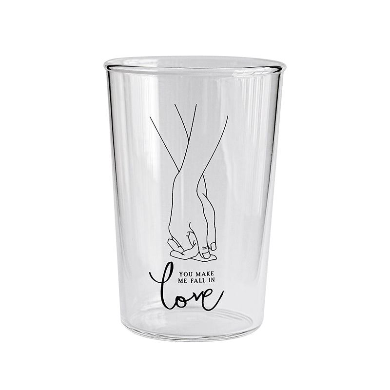 Romanticism Glass Cup, Summer Cold Drink Cup, Iced Americano Coffee Cup, Creative Illustrated Cup, Selected for Gifts
