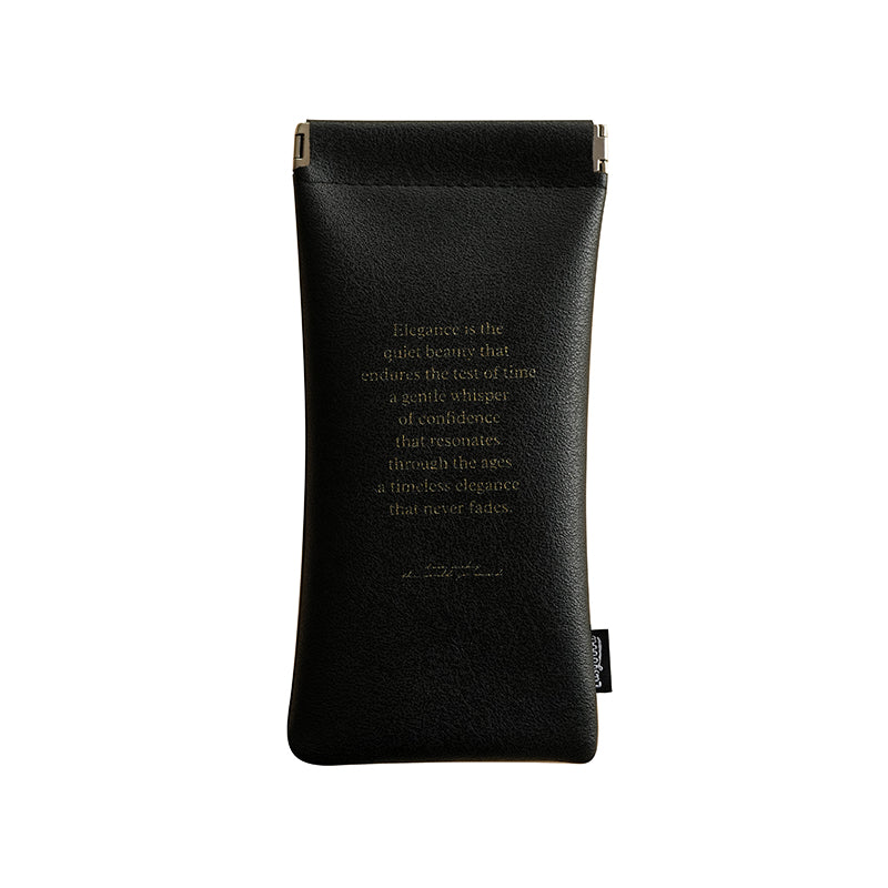 Automatic closure cosmetic organizer bag, travel-friendly, for storing data cables, miscellaneous items, passports, and coins.