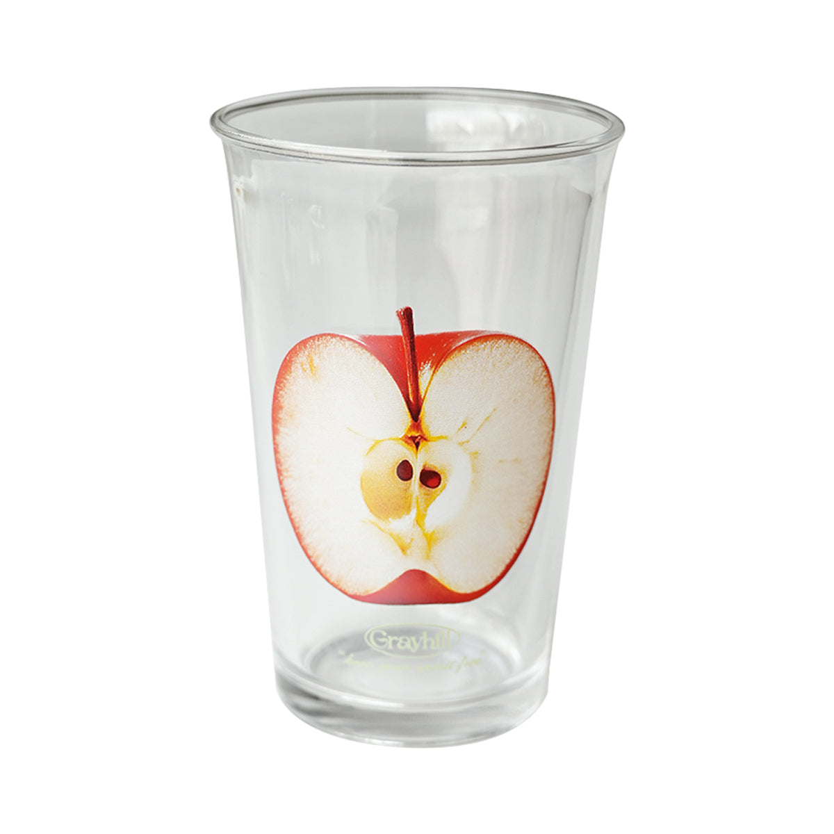 Apple Pattern Glass Cup Cold Drink Glassware