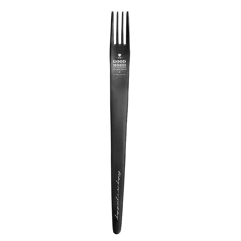 Vintage & Beautiful Flatware Set Black Utensils Service For 5 with Dessert Fork,Dessert Spoon, Knife, Spoon, Dinner Fork，Stainless Steel Flatware, 5 Piece Place Setting