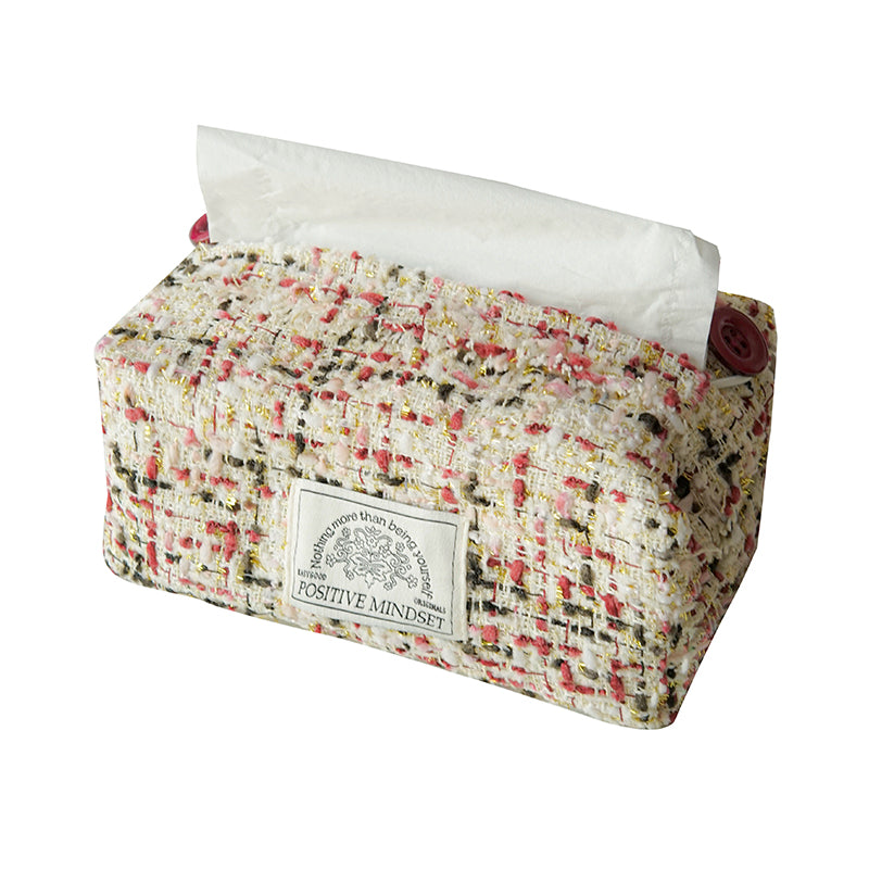 Tissue Box Cover,Vintage Style Tissue Box Holder，Home Decoration for Bedroom Dresser Night Stand Office Desk