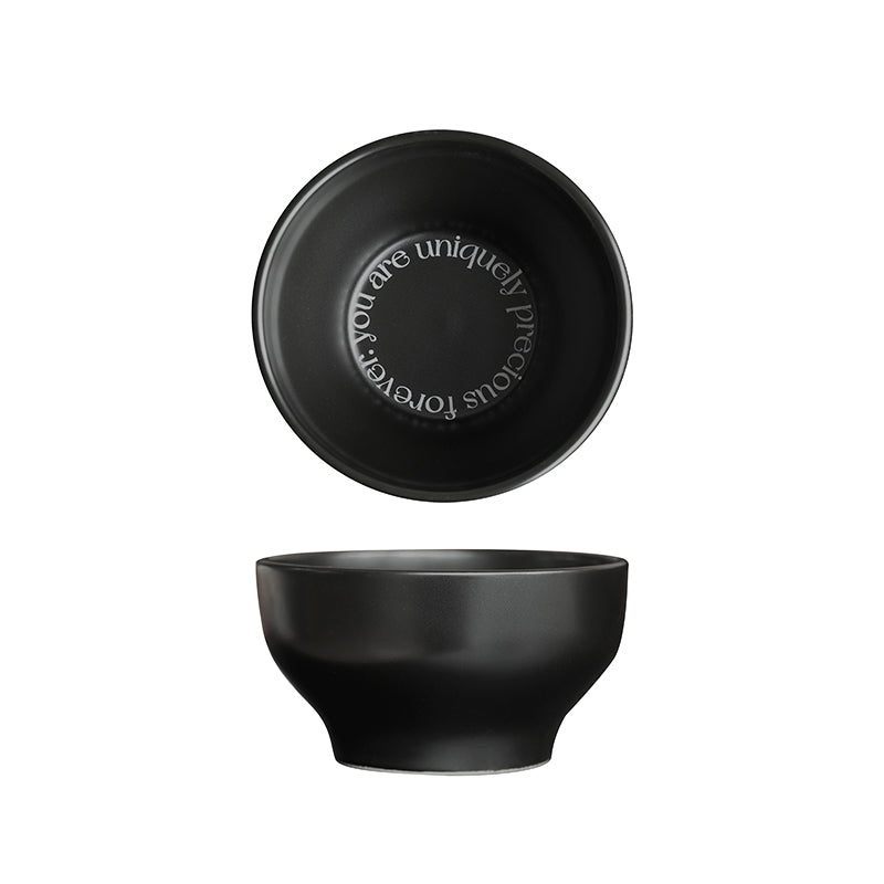 5"Ceramic Bowls,Premium Glossy Black Ceramic.for Cereal, Soup, Rice, Fruit, Salad, Oatmeal,Breakfast, Dishwasher and Microwave Safe