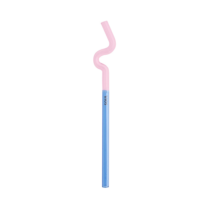 Reusable Bent Glass Straw, Colorful Borosilicate Glass Straw for Adults and Kids, Suitable for Smoothies, Milk, Water, Juice, and Coffee