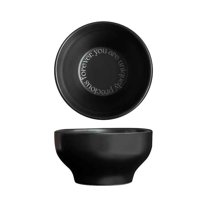 5"Ceramic Bowls,Premium Glossy Black Ceramic.for Cereal, Soup, Rice, Fruit, Salad, Oatmeal,Breakfast, Dishwasher and Microwave Safe