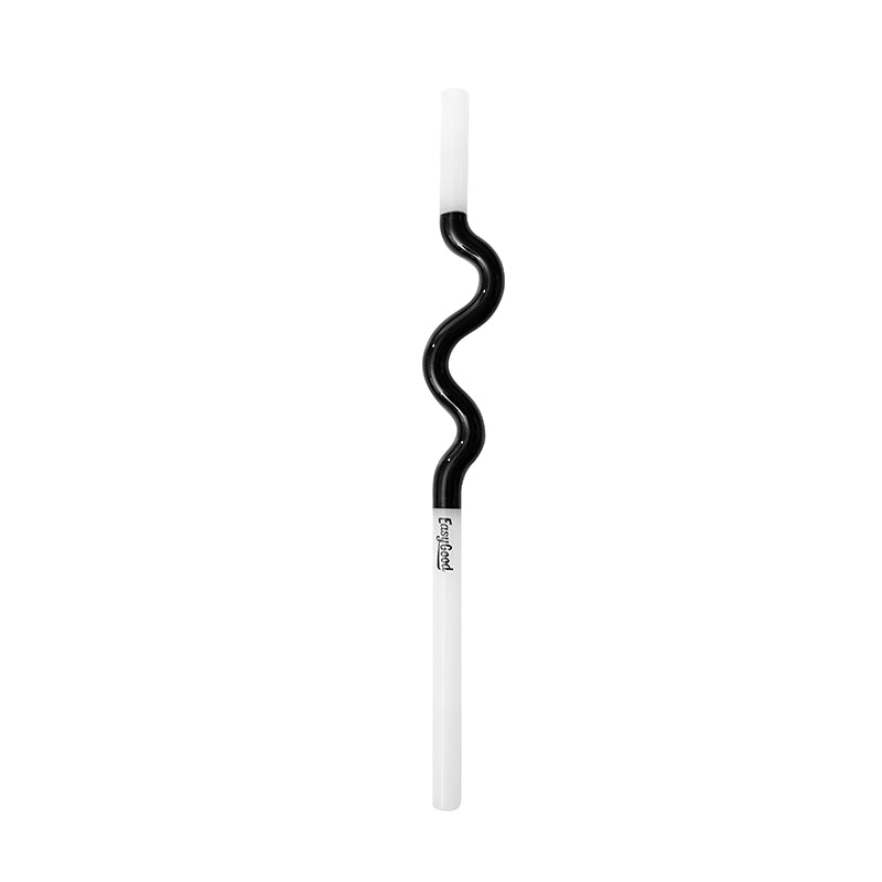 Reusable Bent Glass Straw, High Borosilicate Glass Straw for Adults and Kids, Suitable for Smoothies, Milk, Water, Juice, and Coffee