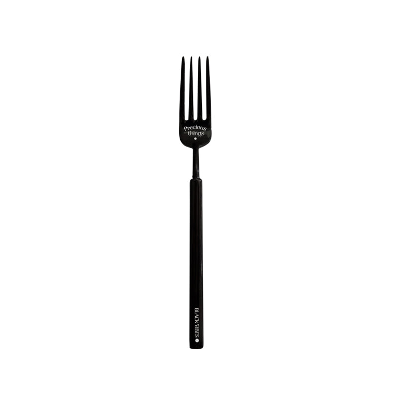 Stylish & Modern Flatware Set - Black Polished Stainless Steel Utensils Service for 3, with Dinner Knife, Dinner Spoon, Dinner Fork, 3 Piece Place Setting