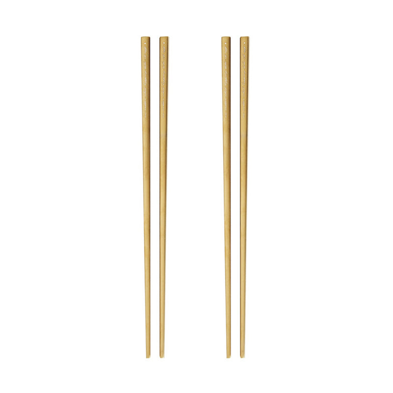 Metal Chopsticks, 5 Pairs Stainless Steel Chopstick，Non-Slip Sushi Chop sticks with Laser Engraving, Reusable Chopsticks for Cuisine